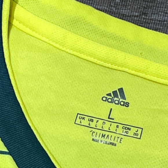 Colombia Soccer FIFA Adidas Climalite New Futbol Soccer Mens Jersey - Picture 6 of 7